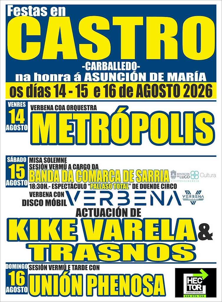 Fiestas de la Asunción de Castro  Carballedo